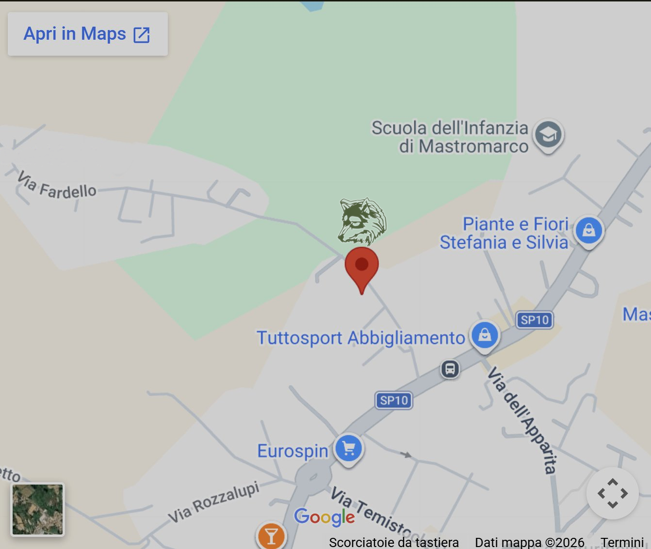 Mappa Calzaturificio Vera – Via Fardello 16, Mastromarco, Lamporecchio (Pistoia)